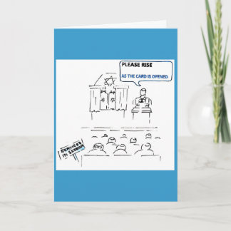 Cartão De Festividades Please Rise as the Card is Opened