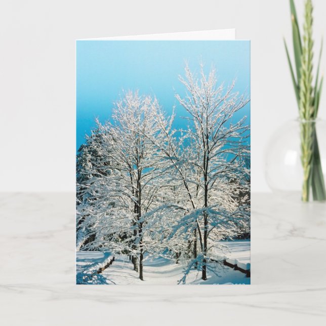 Cartão De Festividades Pleasures Simples da Estação: Walden Pond (Frente)