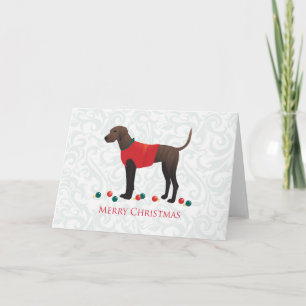 Cartão De Festividades Plott Hound Christmas