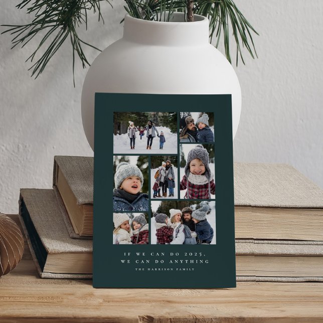 Cartão De Festividades Podemos fazer qualquer colagem de fotos inspirador (Criador carregado)