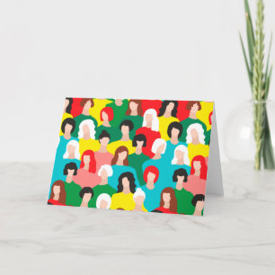 Cartão De Festividades Poder das raparigas