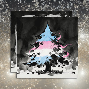 Cartão De Festividades Poema de Natal Transgênero Personalizado