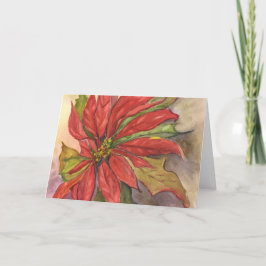 Cartão De Festividades Poinsettia Greeting Card