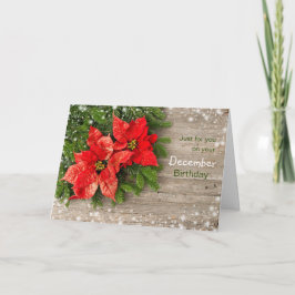 Cartão De Festividades Poinsettia, Natal de dezembro