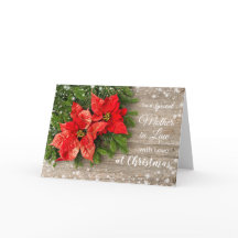 Poinsettia, pinheiro de madeira Mãe de Natal em Di