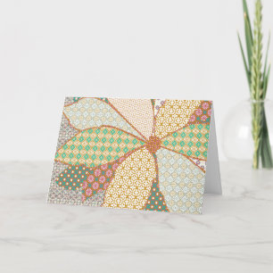 Cartão De Festividades Pointsetta do Applique