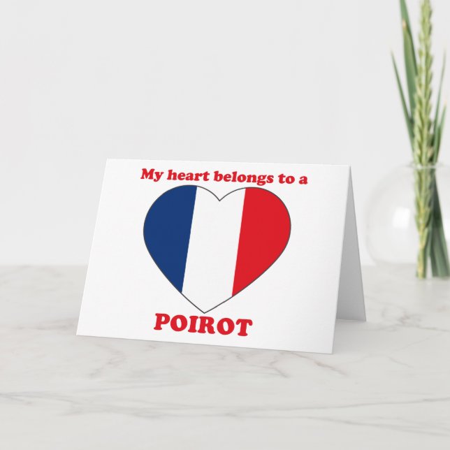 Cartão De Festividades Poirot (Frente)