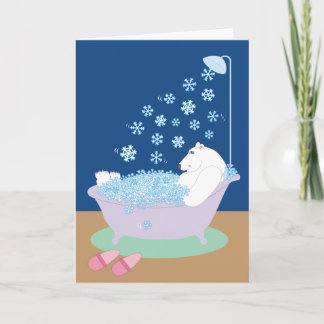 Cartão De Festividades Polar Bear Greeting Card