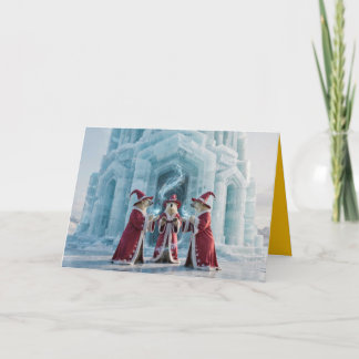 Cartão De Festividades Polar Bear Witch Halloween Card