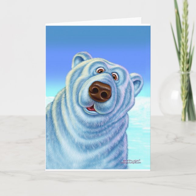 Cartão De Festividades polarbear_card (Frente)