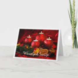 Cartão De Festividades Polonês/Polski - Feliz Natal/Wesołych Świąt