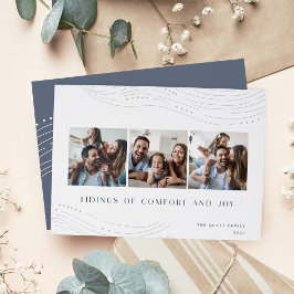 Cartão De Festividades Pontas de inverno | 3 Colagem de Fotografias