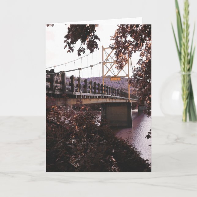 Cartão De Festividades ponte castor (Frente)