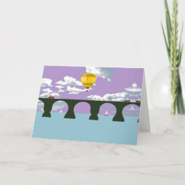 Cartão De Festividades Ponte rubinesca