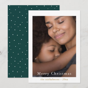 Cartão De Festividades Pontos Simples e Elegantes Foto de Natal
