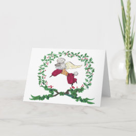Cartão De Festividades Poodle Barking for JOY!