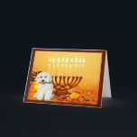 Cartão De Festividades Poodle Chanukah Card Menorah<br><div class="desc">Lembrar a família e os amigos durante a temporada de Chanukah é uma maneira maravilhosa de manter contato com as pessoas que você ama e se importa. Criei com amor e cuidado estes cartões Chanukah para cães e tenho a certeza de que qualquer pessoa que ame cães ficará encantada em...</div>