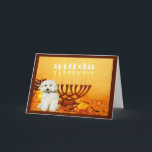 Cartão De Festividades Poodle Chanukah Card Menorah<br><div class="desc">Lembrar a família e os amigos durante a temporada de Chanukah é uma maneira maravilhosa de manter contato com as pessoas que você ama e se importa. Criei com amor e cuidado estes cartões Chanukah para cães e tenho a certeza de que qualquer pessoa que ame cães ficará encantada em...</div>
