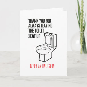 Cartão De Festividades Por Deixar O Toilet Sentado Feliz Aniversário