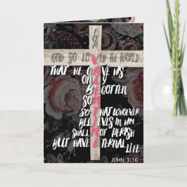 Cartão De Festividades Por Deus, Tão Amado O Mundo