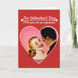 Cartão De Festividades Por Dia de os namorados, vou deixar você ganhar um