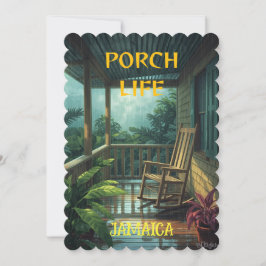 CARTÃO DE FESTIVIDADES PORCH LIFE RAINY DAY