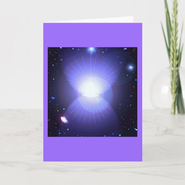 Cartão De Festividades Porta para o Universo (Frente)