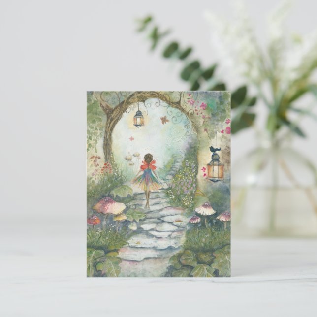 Cartão De Festividades Portal de Sonhos de Lumina (Em pé/Frente)