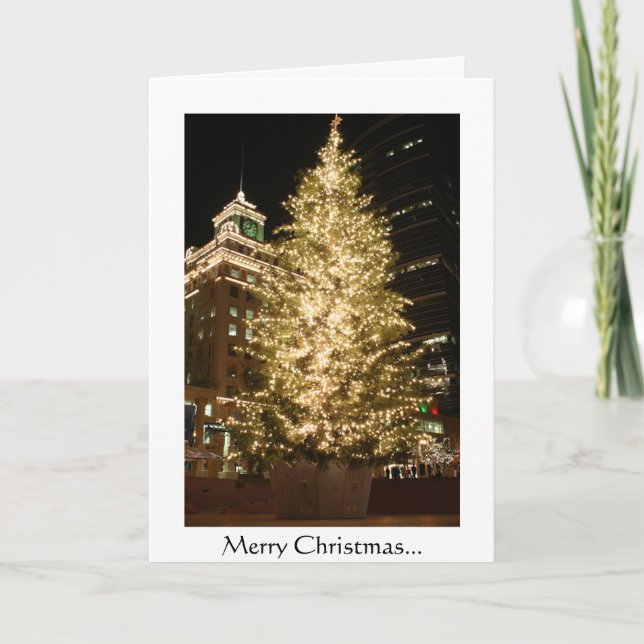 Cartão De Festividades Portland Christmas (Frente)