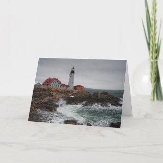 Cartão De Festividades Portland Head Light Christmas Card