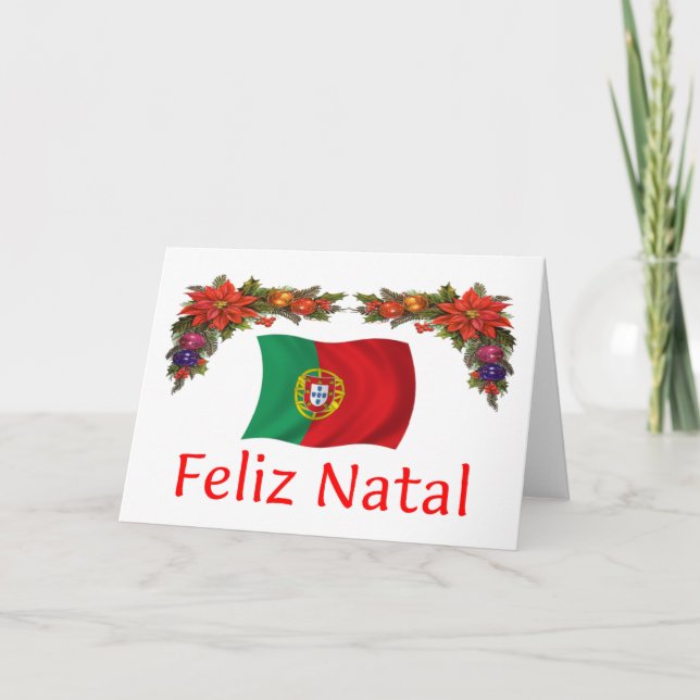 Cartão De Festividades Portugal Christmas (Frente)