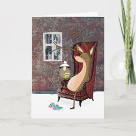 Cartão De Festividades Posh Reindeer