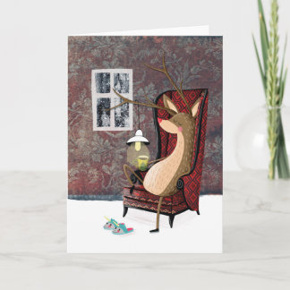 Cartão De Festividades Posh Reindeer