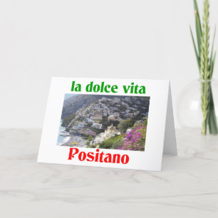 Cartão De Festividades Positano Italy