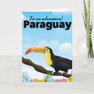 Cartão De Festividades Poster de viagens Paraguai Toucan