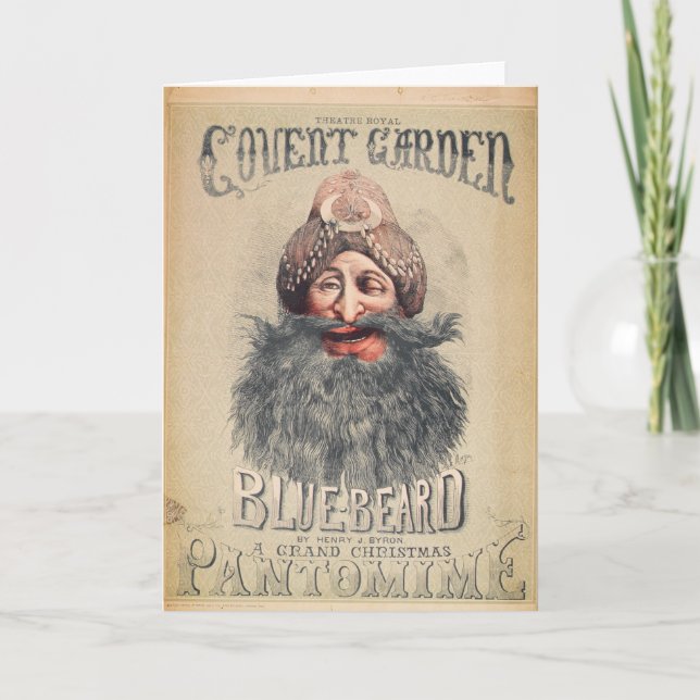 Cartão De Festividades Poster for a Christmas pantomime (Frente)