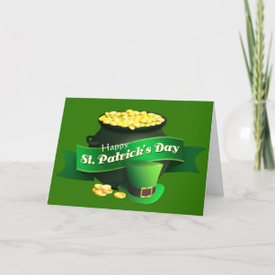 Cartão De Festividades Pot of Gold St Patrick's Day