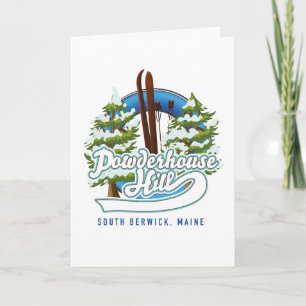 Cartão De Festividades powderhouse hill sul berwick maine logotipo
