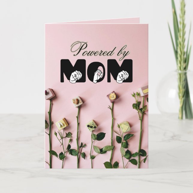 Cartão De Festividades Powered by MOM, A Heartfelt Tribute to HER (Frente)