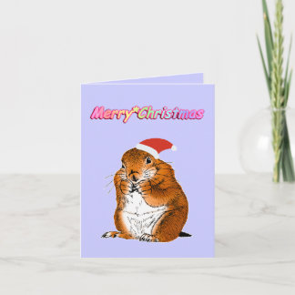 Cartão De Festividades Prairie dog's Christmas