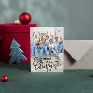 Cartão De Festividades Prática Médica Logotipo Personalizado Mensagem Nat