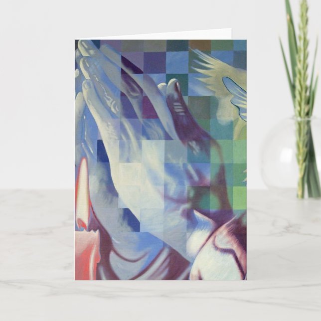 Cartão De Festividades Praying Hands Card (Frente)