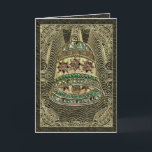 Cartão De Festividades Precious Bell<br><div class="desc">Beautifully detailed Bell card featuring the poem Ring Out,  Wild Bells by Alfred Lord Tennyson. A lovely match to the design and a perfect holiday card for fans of classic poetry. We even have a matching stamp!</div>