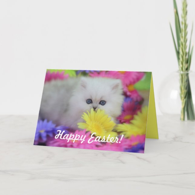 Cartão De Festividades Precious Kittens Easter Greeting Card (Frente)