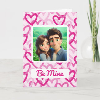 Cartão De Festividades Preppy Hearts Pink