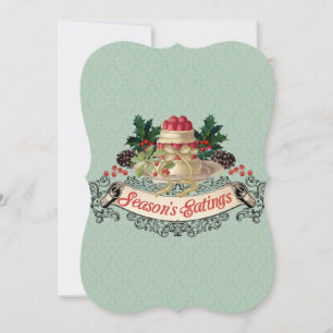 Cartão De Festividades Presente da comida do cozimento do cozinhar do