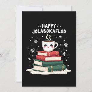 Cartão De Festividades Presente de Celebração Familiar Feliz Jolabokaflod