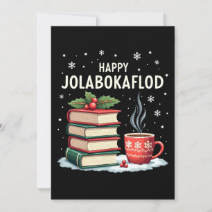 Cartão De Festividades Presente de Celebração Familiar Feliz Jolabokaflod