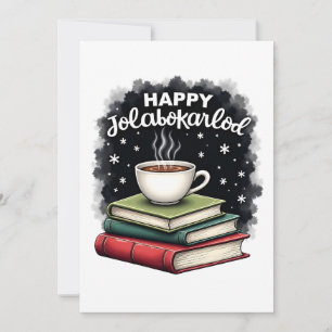 Cartão De Festividades Presente de Celebração Familiar Feliz Jolabokaflod