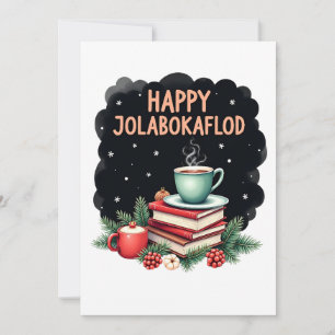 Cartão De Festividades Presente de Celebração Familiar Feliz Jolabokaflod